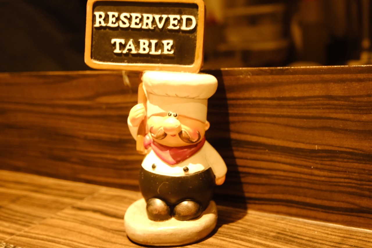 予約席のマスコット